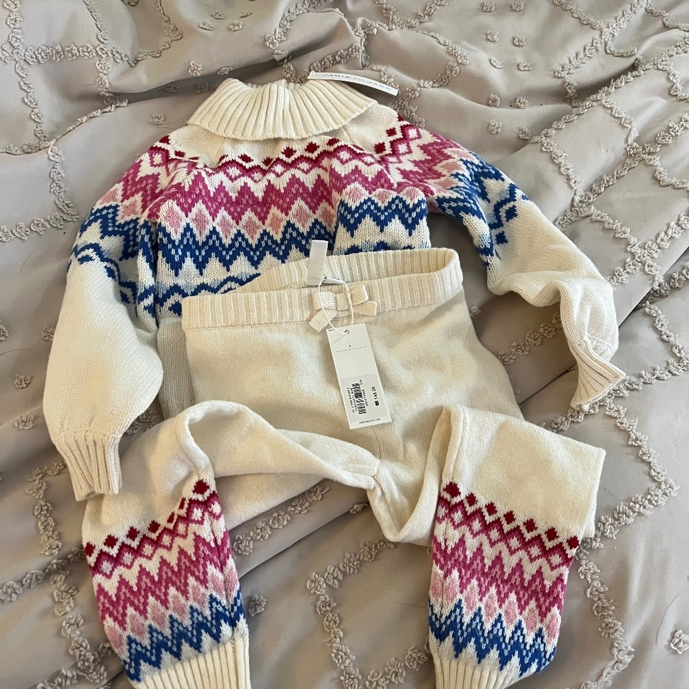 Janie & Jack sweater and pants set NWT